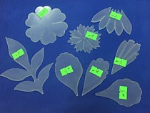 Пластиковые шаблоны для цветов и канзаши